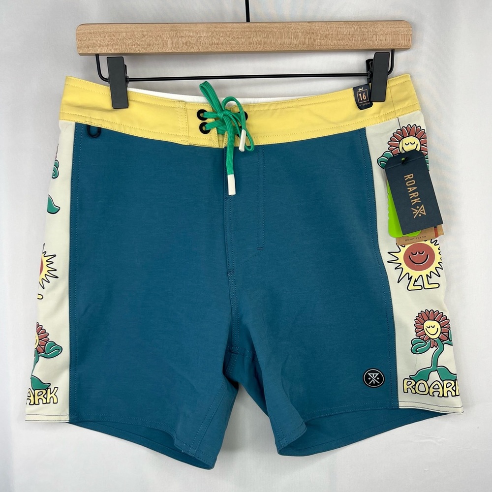 Roark Men's - 16” Passage Smeralda Costa board shorts